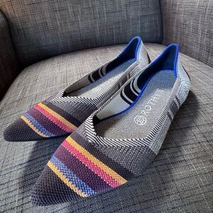 Rothy’s The Point – Inverse Stripe – Size 9 – Retired Rare